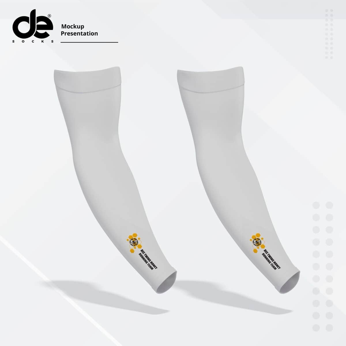 img_2150 Compression sleeves for running BEE TWINS edition by desocks - Cooling & Seamless - Image 1